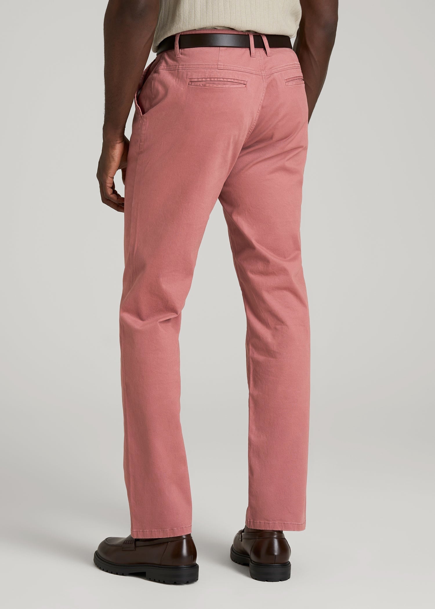 Mason Relaxed Chinos for Tall Men in Withered Rose