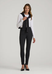 Soft Flex Ponte Skinny High Rise Pant for Tall Women in Black