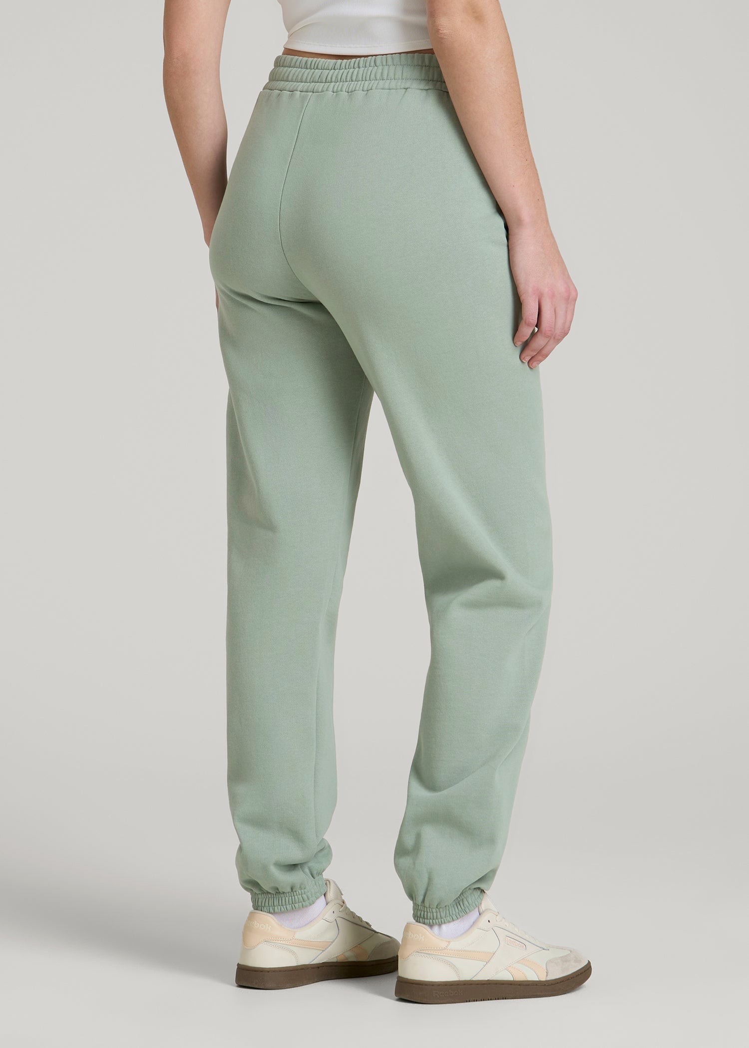 Wearever Fleece Relaxed Sweatpants for Tall Women in Seagrass