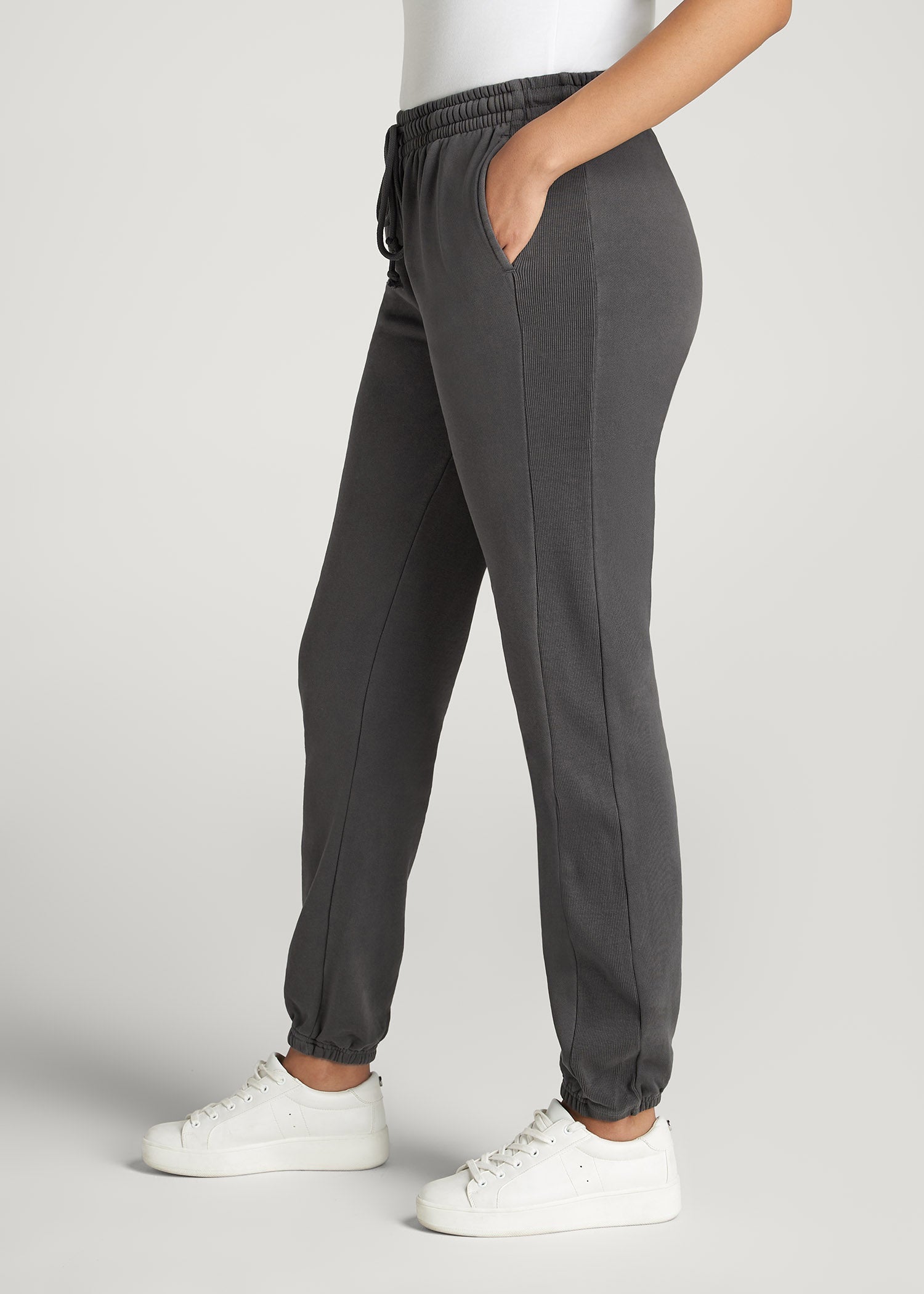 Wearever Fleece Regular Fit Sweatpants for Tall Women in Charcoal