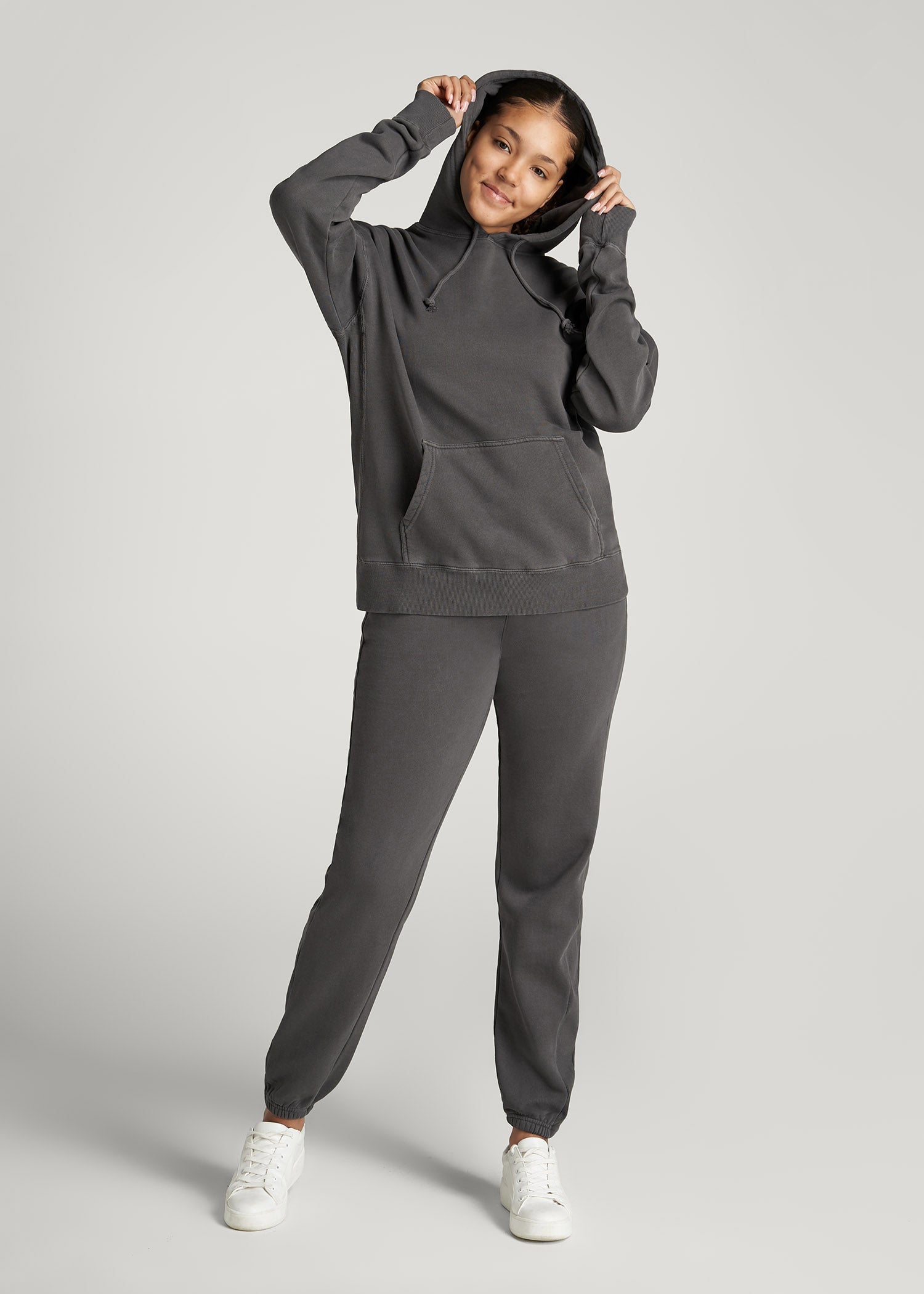 Wearever Fleece Regular Fit Sweatpants for Tall Women in Charcoal