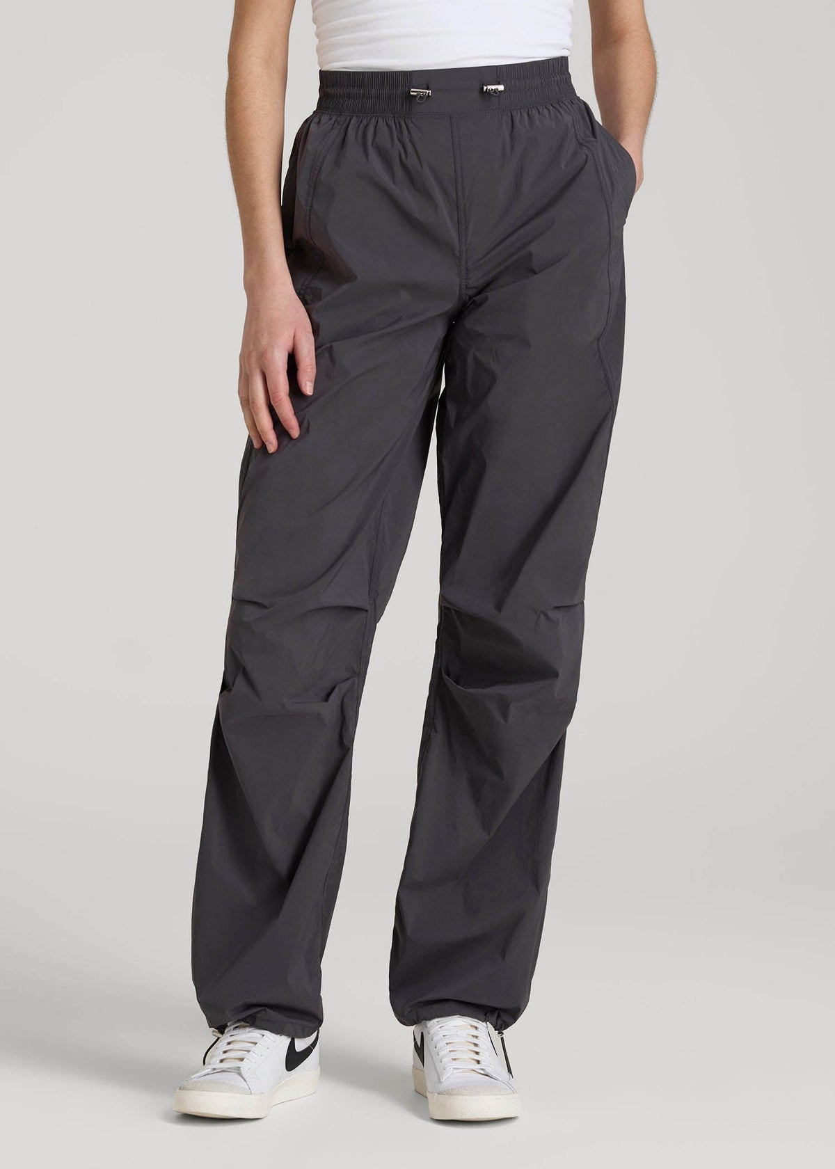 Parachute Jogger for Tall Women in Dark Ash