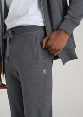 Wearever 2.0 French Terry Joggers for Tall Men in Charcoal Mix