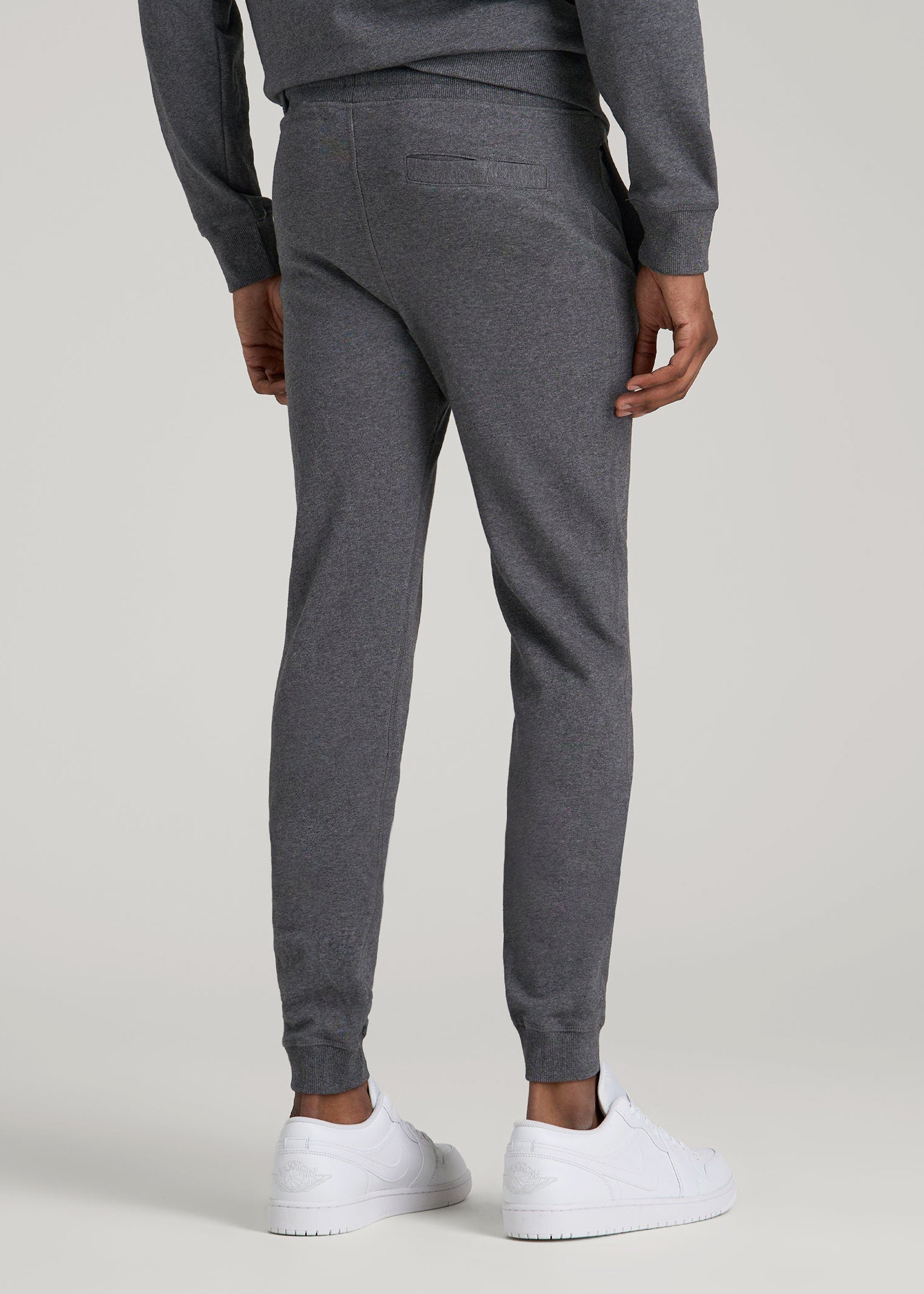 Wearever 2.0 French Terry Joggers for Tall Men in Charcoal Mix