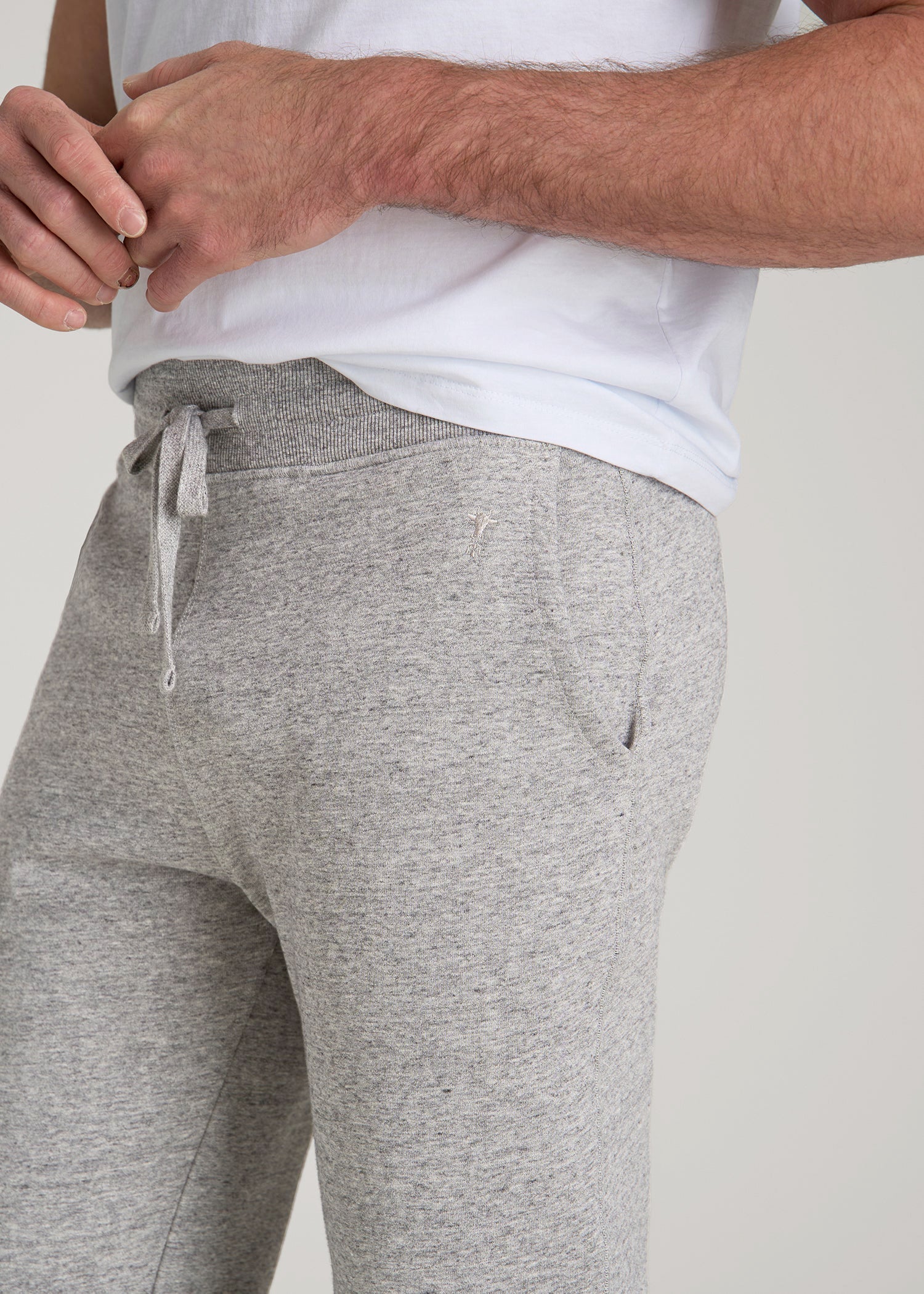 Wearever 2.0 Fleece Sweatpants for Tall Men in Heathered Grey