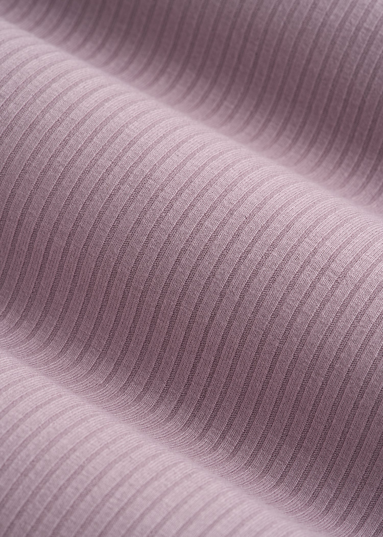 Lightweight Ribbed Cropped Lounge Top for Tall Women in Smoked Mauve