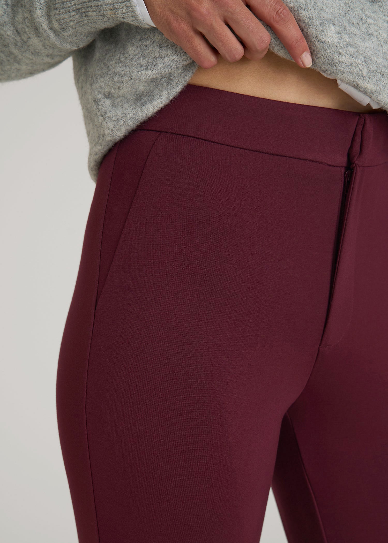 Soft Flex Ponte Skinny High Rise Pant for Tall Women in Port Royale