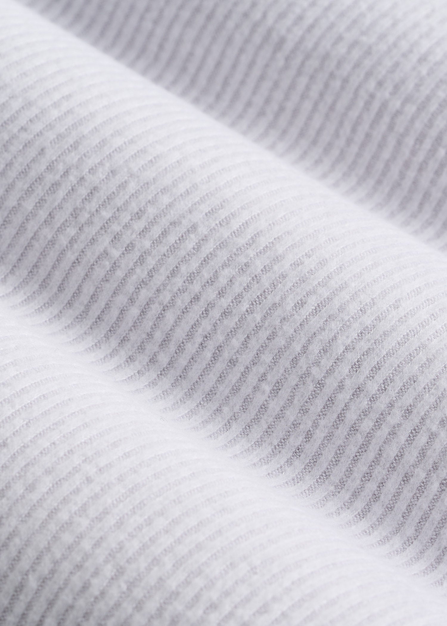 Ribbed Henley Lounge Top for Tall Women in Cloud White